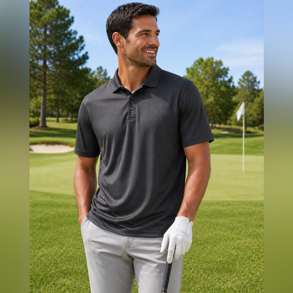 Nike Dark Grey Men’s Dri-FIT Polo